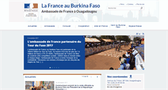 Desktop Screenshot of ambafrance-bf.org