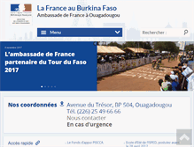 Tablet Screenshot of ambafrance-bf.org